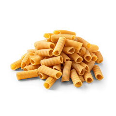 Raw Italian pasta on isolate transparency background, PNG