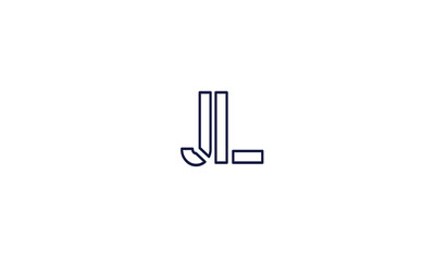 JL, LJ , J , L , Abstract Letters Logo Monogram	