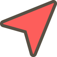 矢印やカーソルのシンプルなイラスト