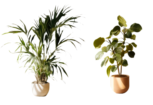 Two lush Majesty palms add a touch of the tropics to any living room, bedroom, or office.