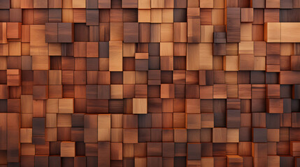 Medium brown wood texture background. Generative AI