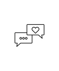 chat icon, vector best line icon.