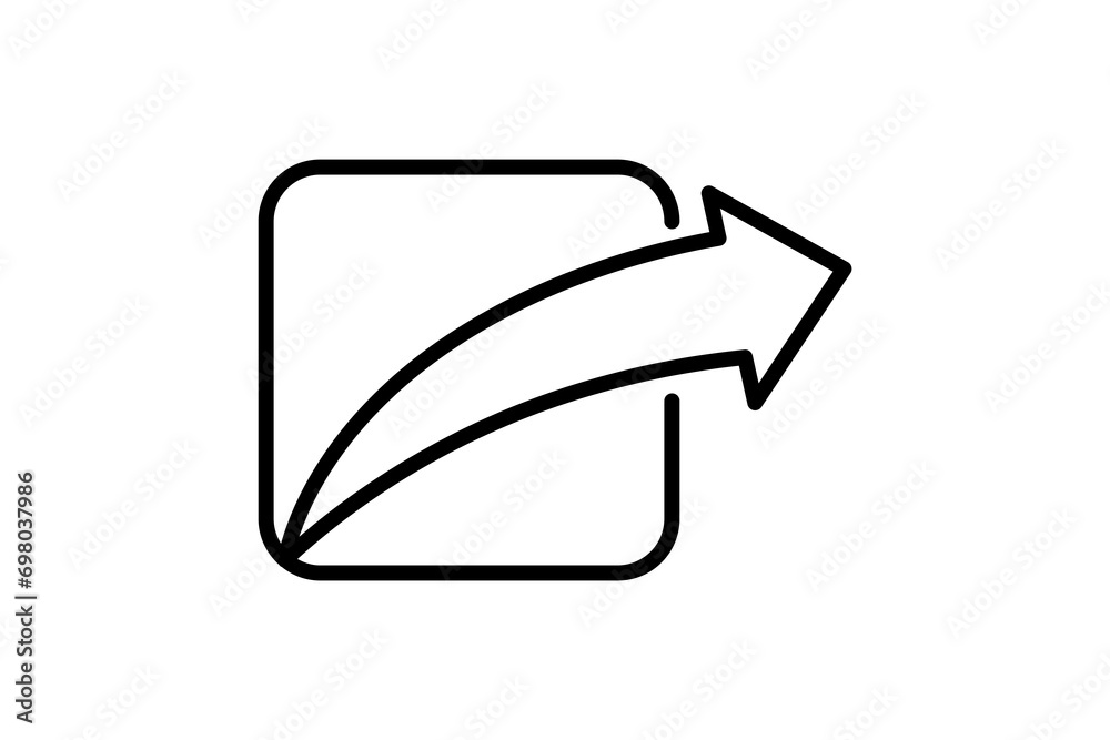 Poster share icon. icon related to basic web and ui. suitable for web site, app, user interfaces, printable