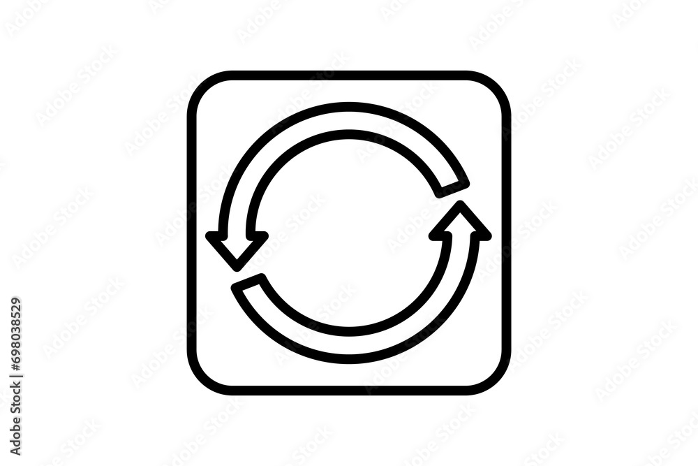 Poster refresh icon. icon related to basic web and ui. suitable for web site, app, user interfaces, printab