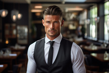 A well-groomed and sharp taper fade hairstyle, reflecting a polished and modern appearance.