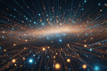 Naklejka premium Metaverse Future Technology Fantasy Wallpaper