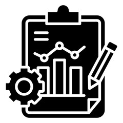 Report Graph Icon Element For Design