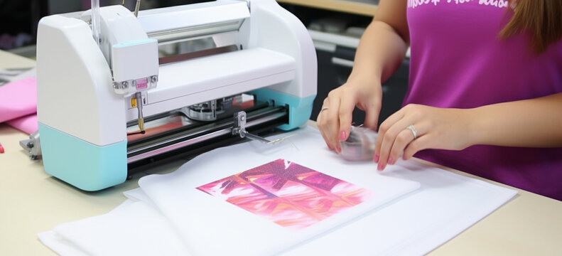 Create custom-designed T-shirts by cutting heat transfer vinyl with the Silhouette Cameo