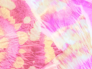 Gentle Tie Dye Elements. Print Rock. Rose Washed