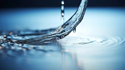 Fotobehang drop of water © Ahmad
