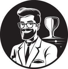 Medical Mastery Doctor Vector Icon Physician s Mark Black Doctor Logo