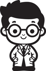 Diagnostic Clarity Doctor Logo Glyph Compassionate Care Black Doctor Emblem