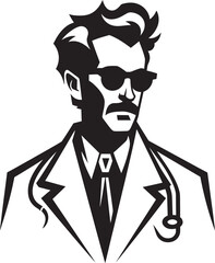 Professional Precision Black Doctor Logo Caring Expertise Black Vector Doctor Icon