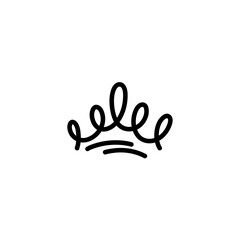 Hand drawn doodle crown