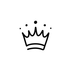 Hand drawn doodle crown