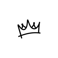 Hand drawn doodle crown