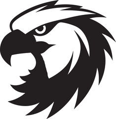 Aerial Sovereign Black Eagle Symbol Winged Elegance Eagle Logo Glyph