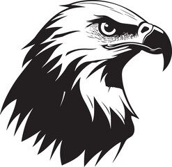 Flight s Elegance Black Vector Eagle Feathered Grace Eagle Logo Design