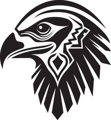 Majestic Hunter Black Eagle Symbol Aerial Sovereignty Eagle Logo Design