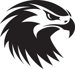 Predatory Grace Black Eagle Regal Avian Eagle Icon Design