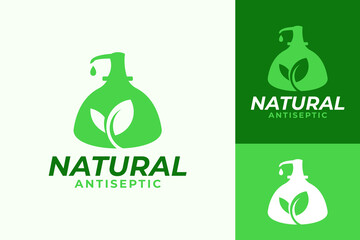 Antiseptic Herbal Health Anti Germ Logo Design