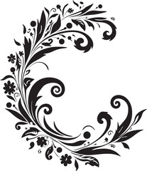 Elegant Unity Spiral Abstract Badge Glamorous Nuptial Whirl Wedding Symbol