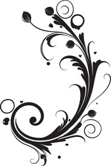 Glamorous Nuptial Whirl Wedding Symbol Celestial Embrace Black Vector Icon