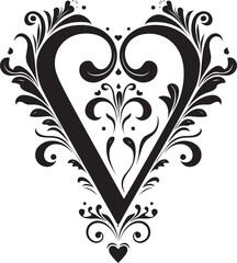 Whimsical Unity Black Swirl Mark Intricate Celebration Wedding Vector Badge