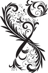 Xylophone Symphony Melodic Font X Vector Xenial Flourish Hospitable Letter X Vector Art