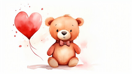 Cute teddy bears valentine