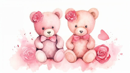 Two Teddy bears