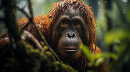 Obraz premium portrait of a orangutang