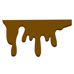 melted chocolate vector element