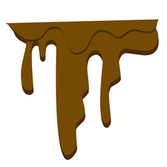 melted chocolate vector element