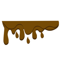 melted chocolate vector element