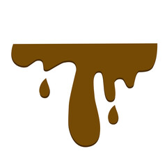 melted chocolate vector element