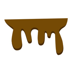 melted chocolate vector element