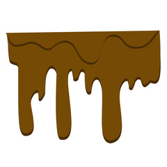 melted chocolate vector element