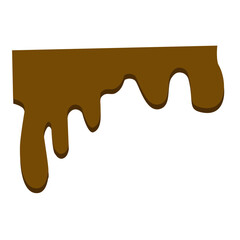 melted chocolate vector element