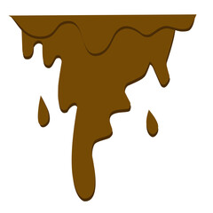 melted chocolate vector element