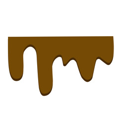 melted chocolate vector element