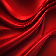 red silk folded fabric background, luxury textile