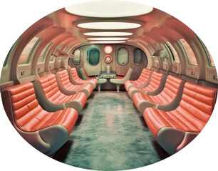 interior retro futurism