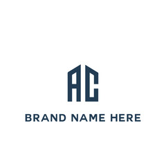 AC logo. A C design. White AC letter. AC, A C letter logo design. Initial letter AC linked circle uppercase monogram logo. A C letter logo vector design.	
