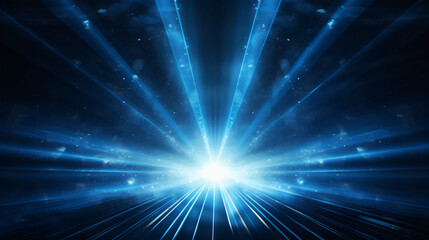Fototapeta na wymiar Light laser blue beam of shine bright background