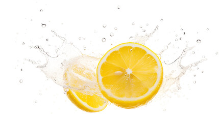 Refreshing Citrus Sprinkles Isolation on a transparent background
