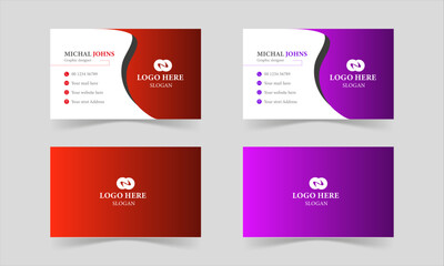 Modern and professional business card template