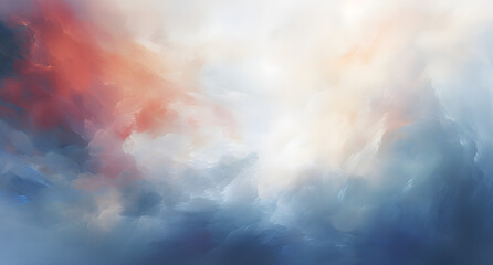 abstract watercolor background with clouds - obrazy, fototapety, plakaty