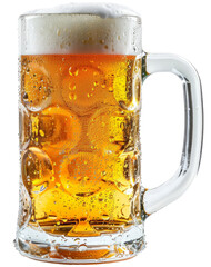 beer glass isolated on transparent background