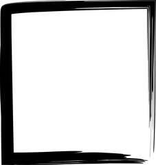 Hand Drawn doodle grunge square highlighter. Marker scribble scrawl frames. Pen rectangle borders. Vector illustration